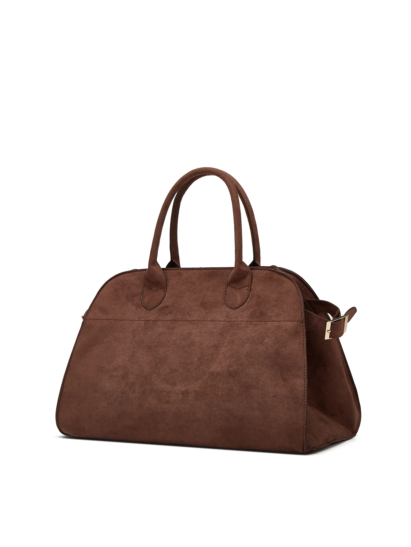 Stylish and Elegant Women's Suede Commuter Tote Bag, Large Capacity Portable Briefcase Travel Bag