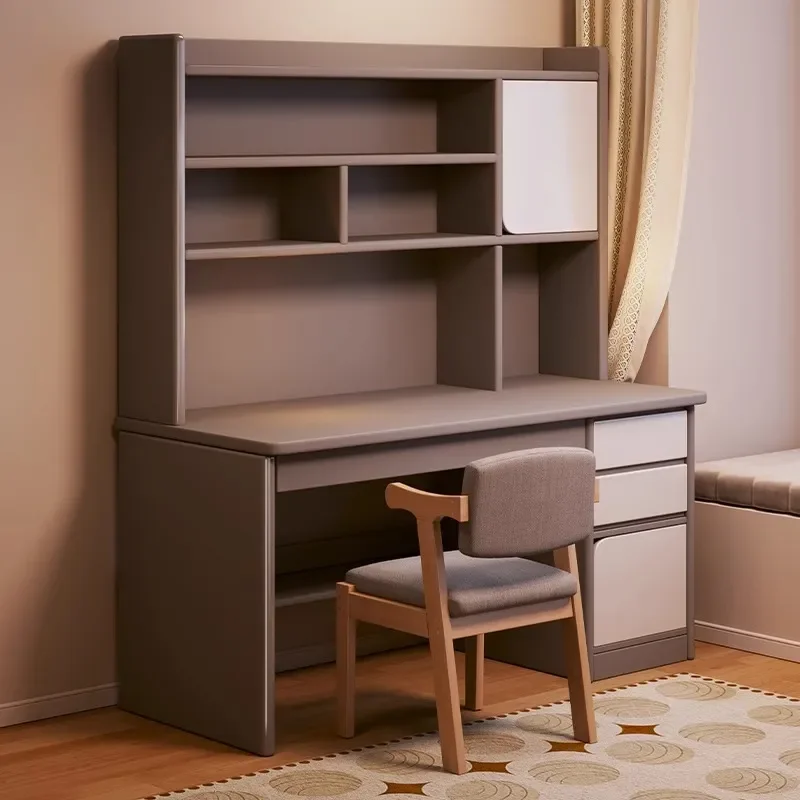 for Desk Bookshelf Integrated Table Primary School Junior High School Student Home Study Writing Table Bedroom Computer Table