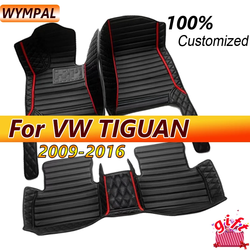 

Car floor mats for VW TIGUAN 2009 2010 2011 2012 2013 2014 2015 2016 Custom auto foot Pads automobile carpet cover