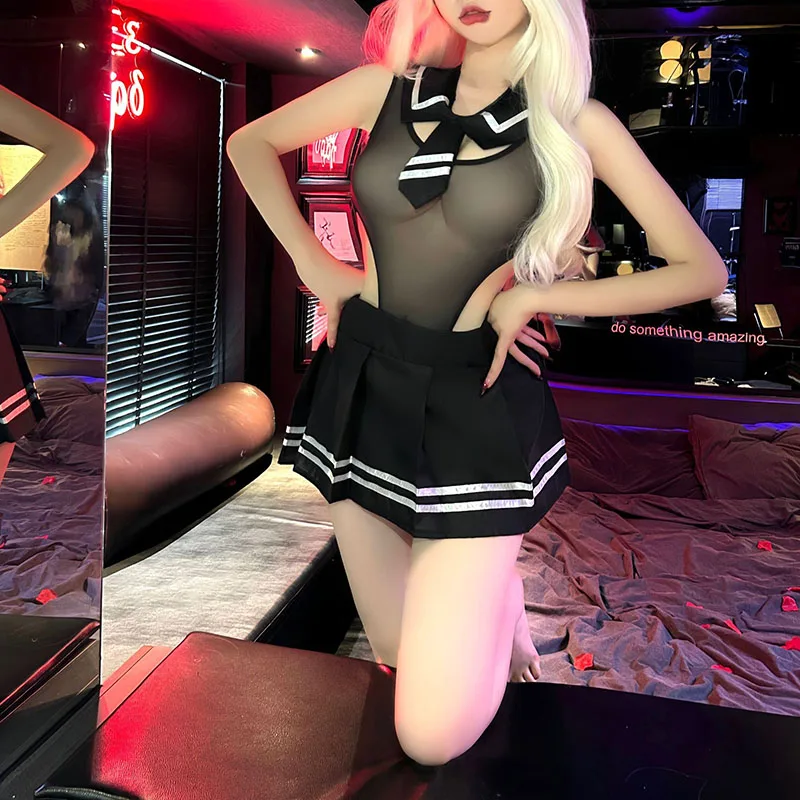 Sexy JK Campus Uniform Role Play Temptation Women's Clothing Mini Skirts Bodysuit Lolita Underwear Dress Women Costumes Outfit