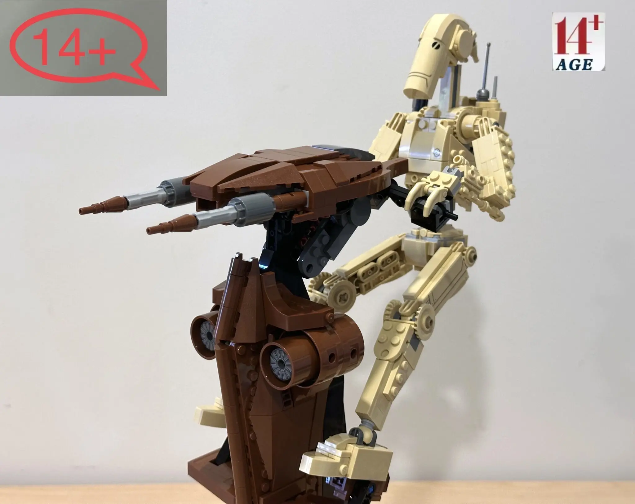 MOC 2025 nouvelle bataille droïde 75428 1088 pièces cadeau pour enfants