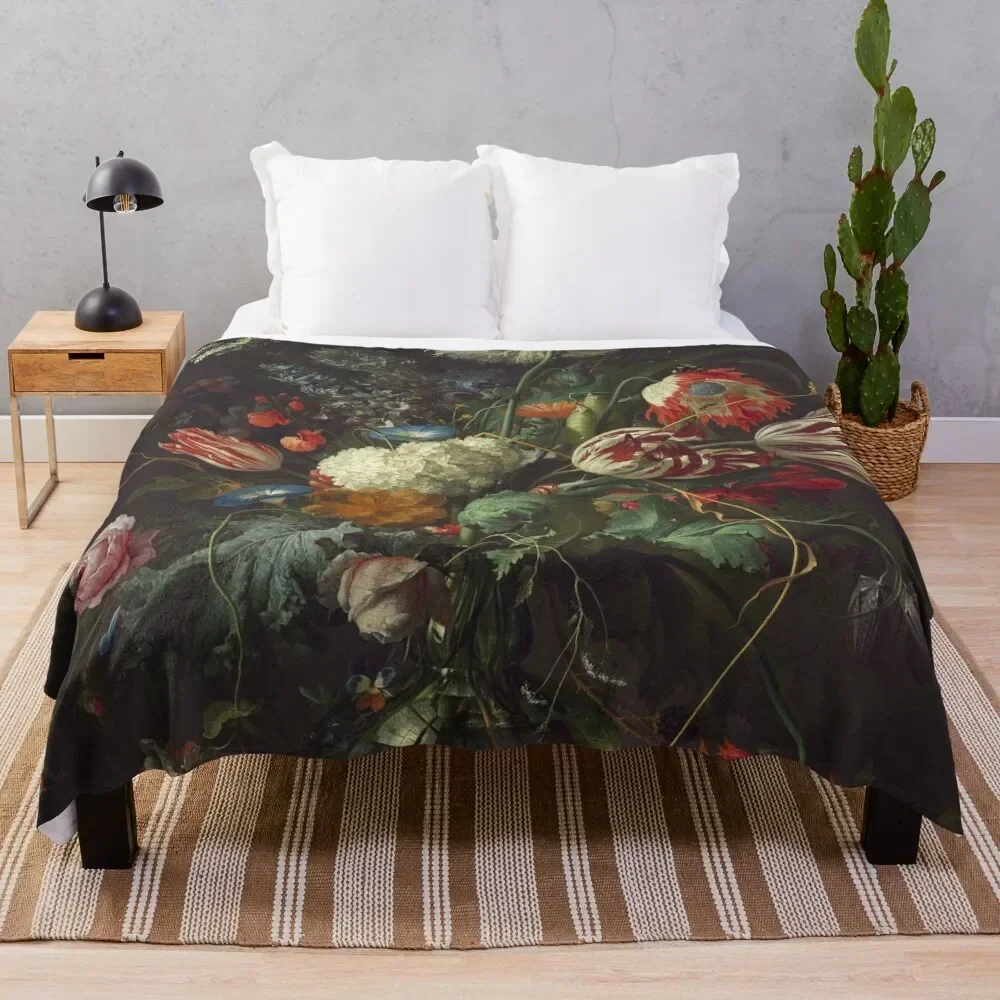 

Jan Davidsz de Heem - Vase of Flowers (1645) Throw Blanket Lightweight Warm Blanket for Indoor Outdoor Use