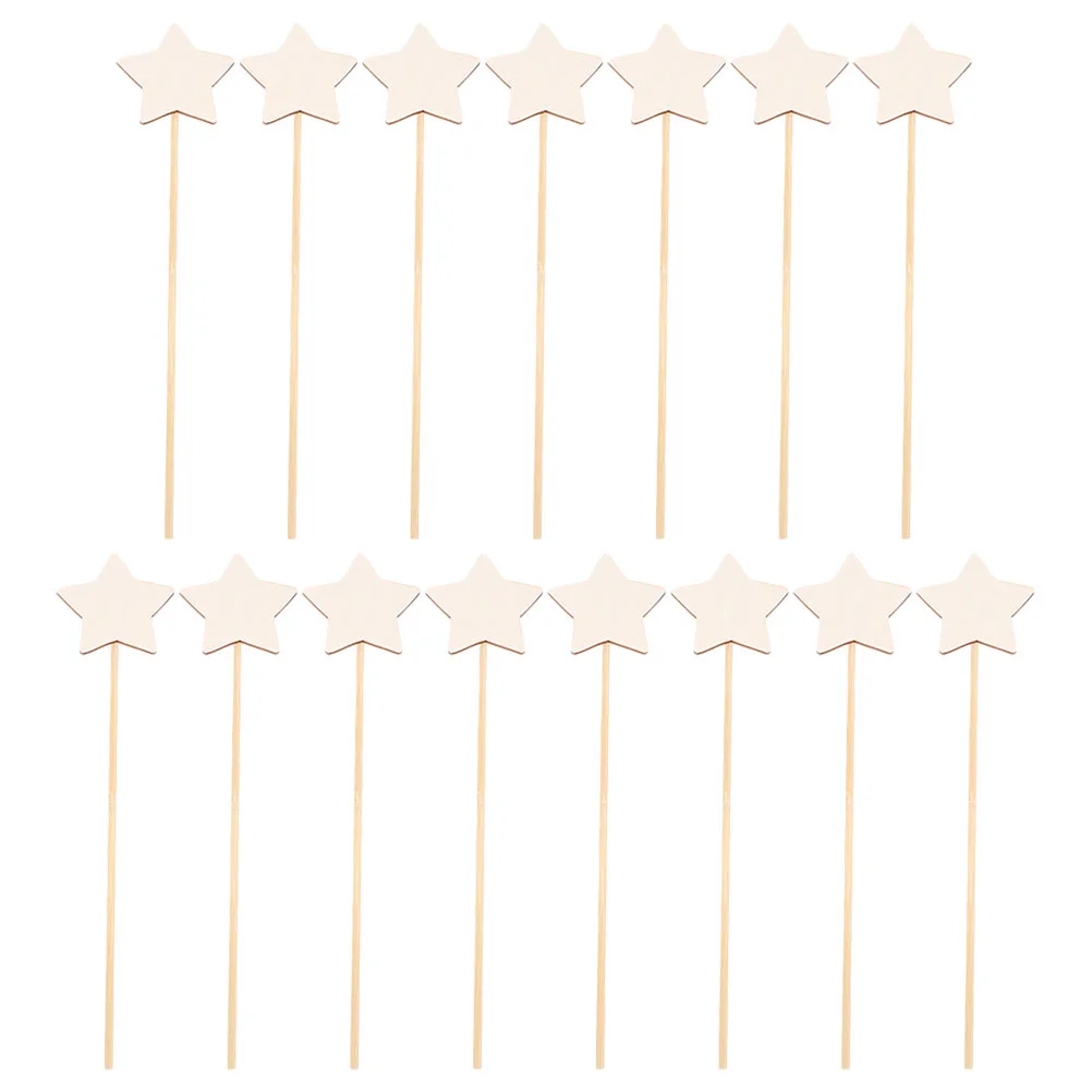 15 Pcs Craft Materials Hand Painting Fairy Sticks for Drawing Unfinished Party Coloring Crown Graffiti