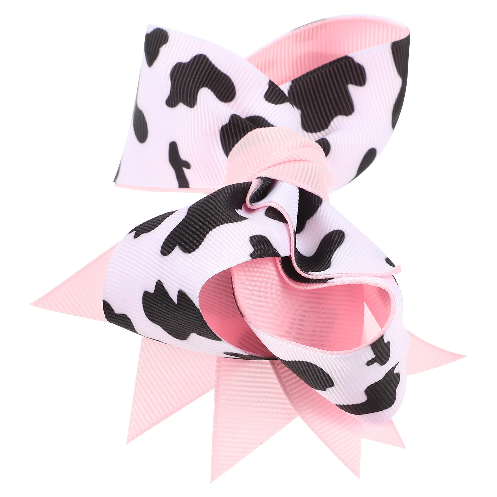 

Cow Print Fabric Bow Hair Clip Cute Cartoon Accessories for Girls Women Durable Long-Lasting Party Wedding Everyday Use