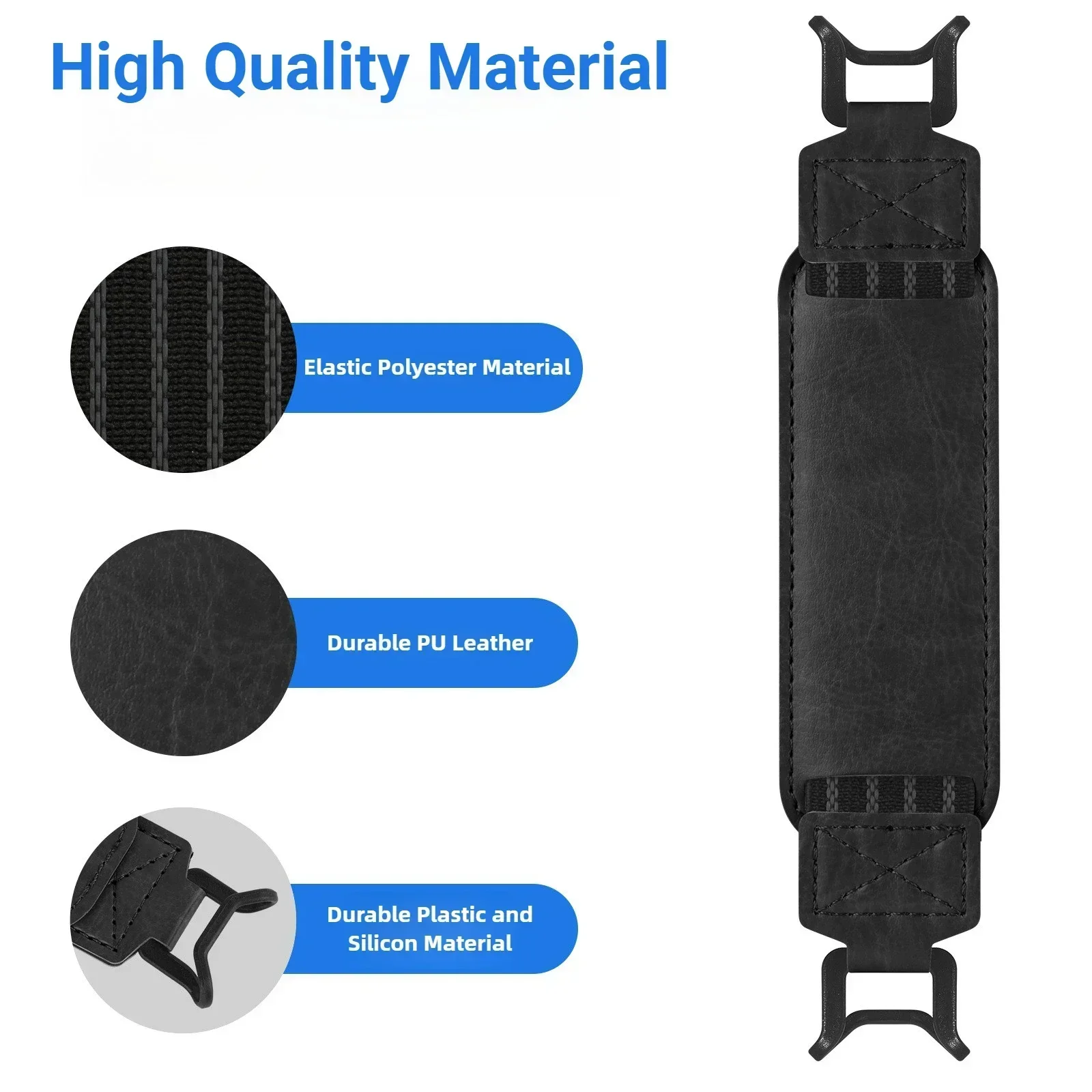 2-IN-1 For Redmi Pad 2 (2025) 11" Tablet PC Clear TPU Shockproof Back Cover Case + Security Hand Strap (Black)