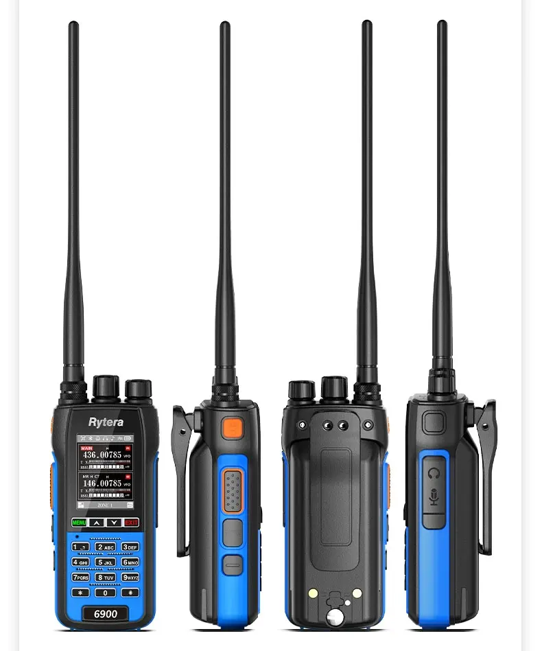 Rytera 6900 Handheld Walkie-talkie Chinese Menu 10w Handheld Bluetooth Frequency Writing Fast Frequency Test