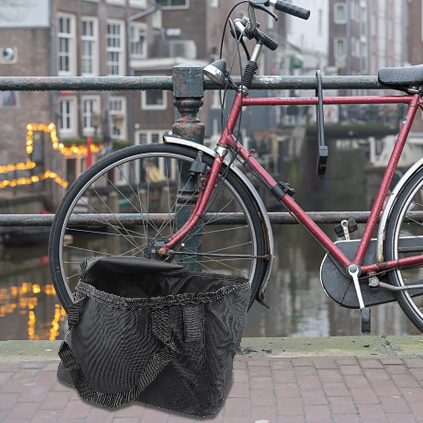 

Tear-resistant Bag Shopping Bag With Handle For Camping For Shopping Tough And Tear-resistant Ordinary Bicycle