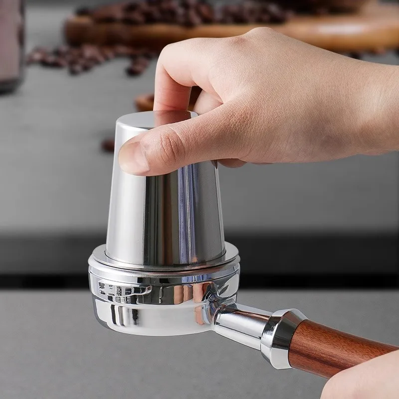 51/53/58MM Espresso Dosing Cup Stainless Steel Coffee Dosing Cup for Espresso Machine Wear Resistant Stainless Steel Coffeeware view 3