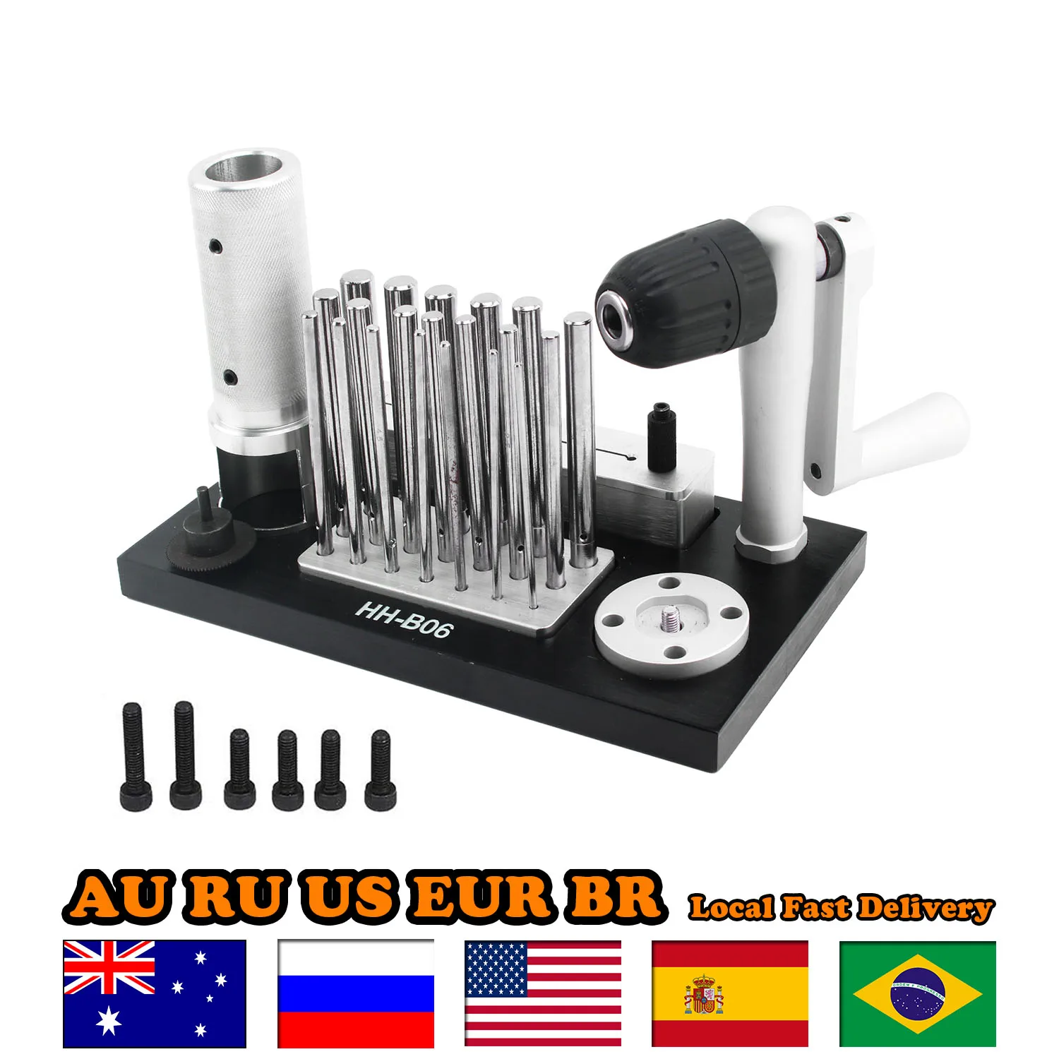 Jump Ring Maker Ring Maker Tool Stainless Steel Manual Wire Drawing Machine Bending Ring Maker Tool Comes with 20 Mandrels