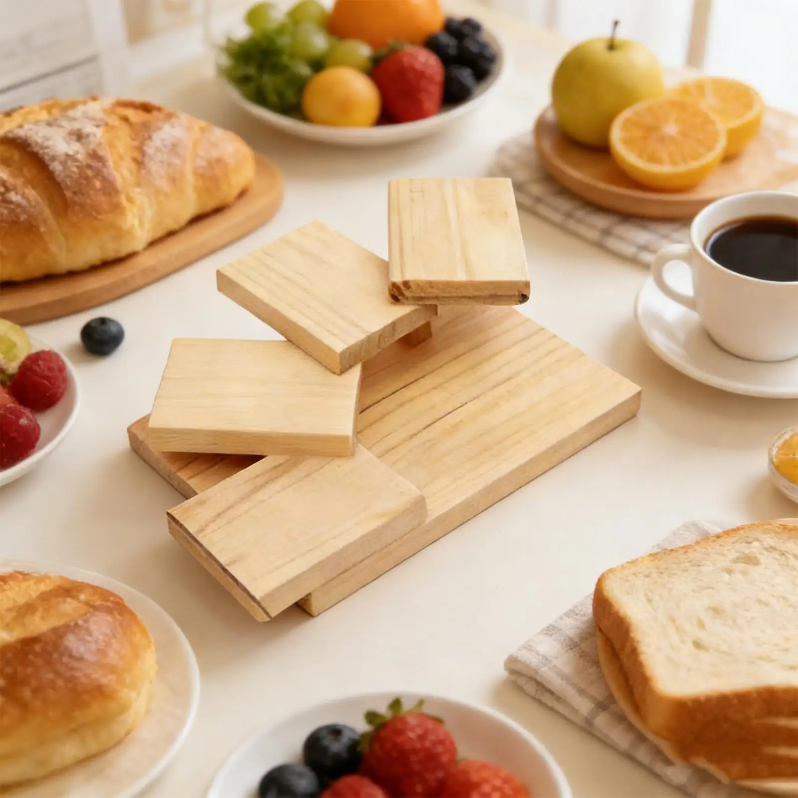 

Wooden Sushi Serving Tiered Shelf Sashimi Plate Sushi Serving Stairs for Home House Apartment Restaurant Izakayas Kitchen