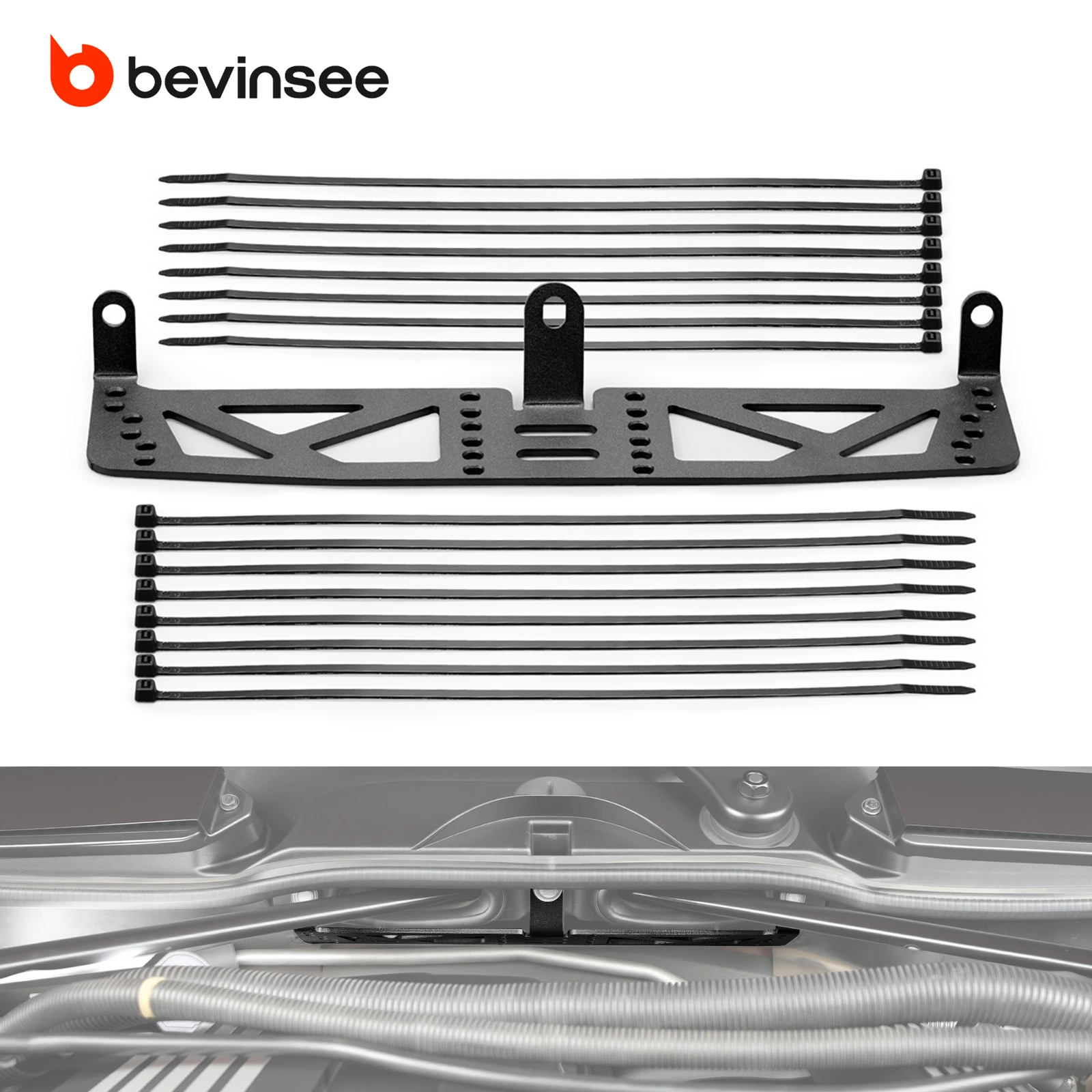 BEVINSEE Harness Mounting Bracket fit for BMW E90 E91 E92 E93 325i 328i 330i 335i 335d E87 E88 E82 E81 118i 125i 128i 130i 135i