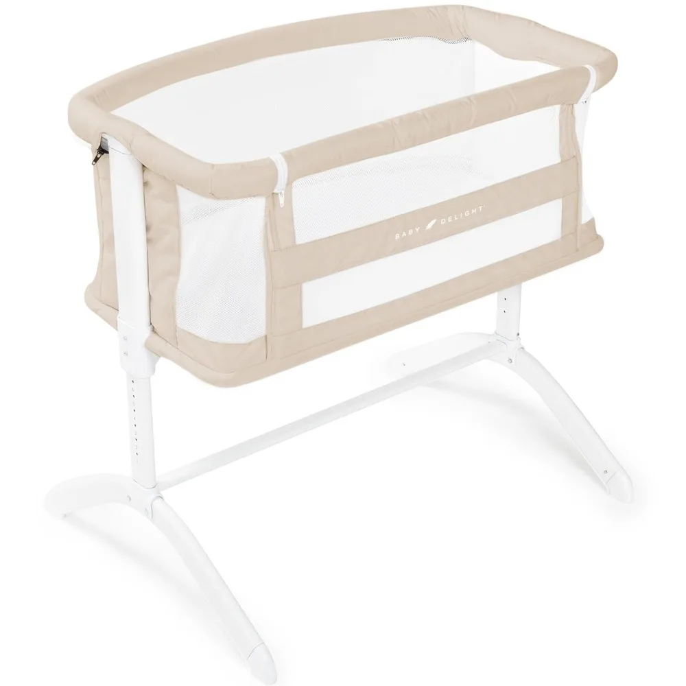 

Beside Me Serenity Bassinet | Lightweight Bedside Sleeper & Baby Bassinet | 7-Position Height Adjustment | 100% GOTS Certified