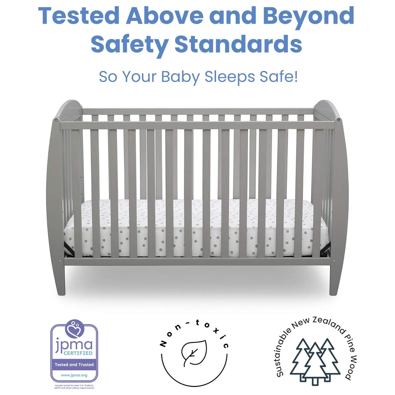 4-In-1 Cabriolet Babywieg, Grijs/Bianca Wit/Pure Chocolade