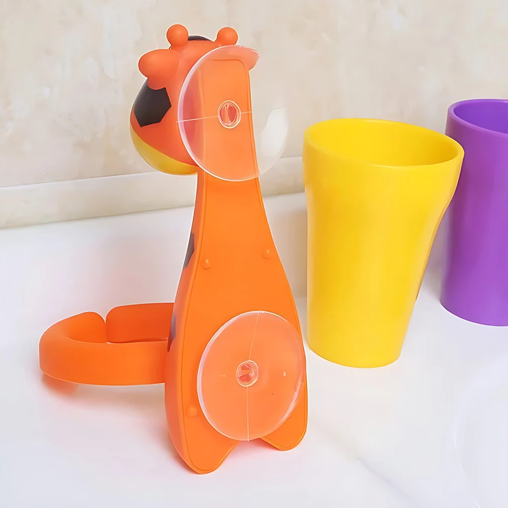 Soporte moderno para cepillos de dientes con animales de dibujos animados, fácil de limpiar, antideslizante, ecológico, lujoso