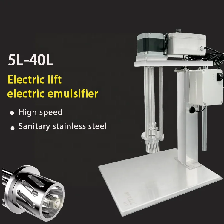 40L Agitator Industrial Chemical Liquids Mayonnaise Making Dressings Food Homogenizing Emulsifying Mixer Machine Motor