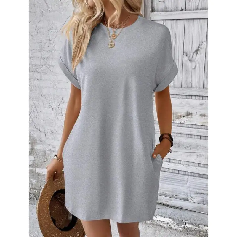 

Slim Fit round Ne Batwing Sve Dr Pure Color New Sle Cross Border Casual Sport Suit Seven Sve Length Autumn Wear