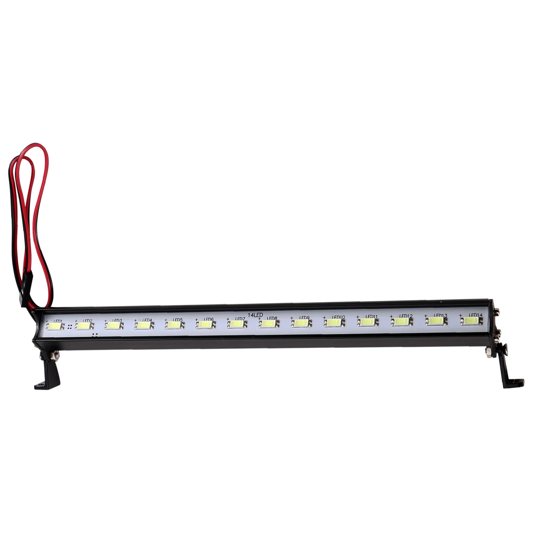 Hot-180Mm LED Light Bar Roof Lamp Lights For Axial SCX6 1/6 RC Car Upgrade Parts