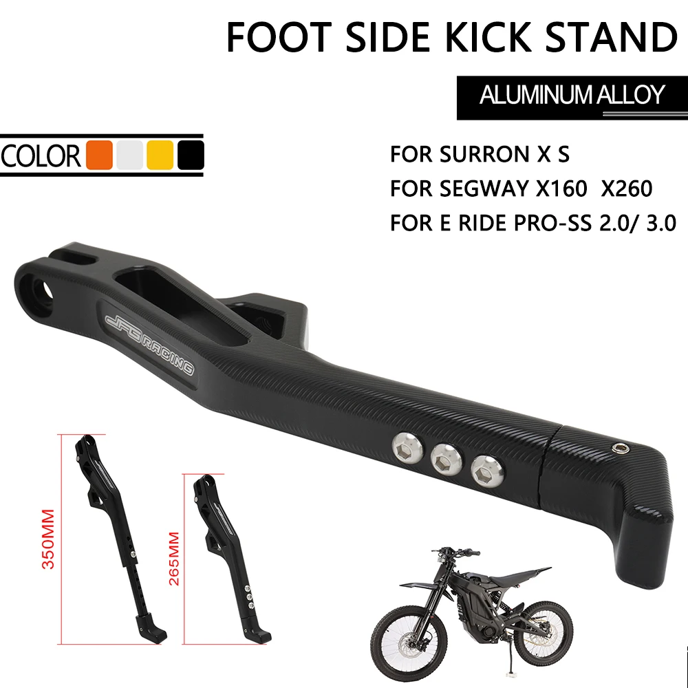 CNC Foot Side Kick Stand Motorcycle Adjustable Kickstand For E ride Pro-SS 2.0 3.0 Electric Vehicle Dirt Bike Aluminum alloy