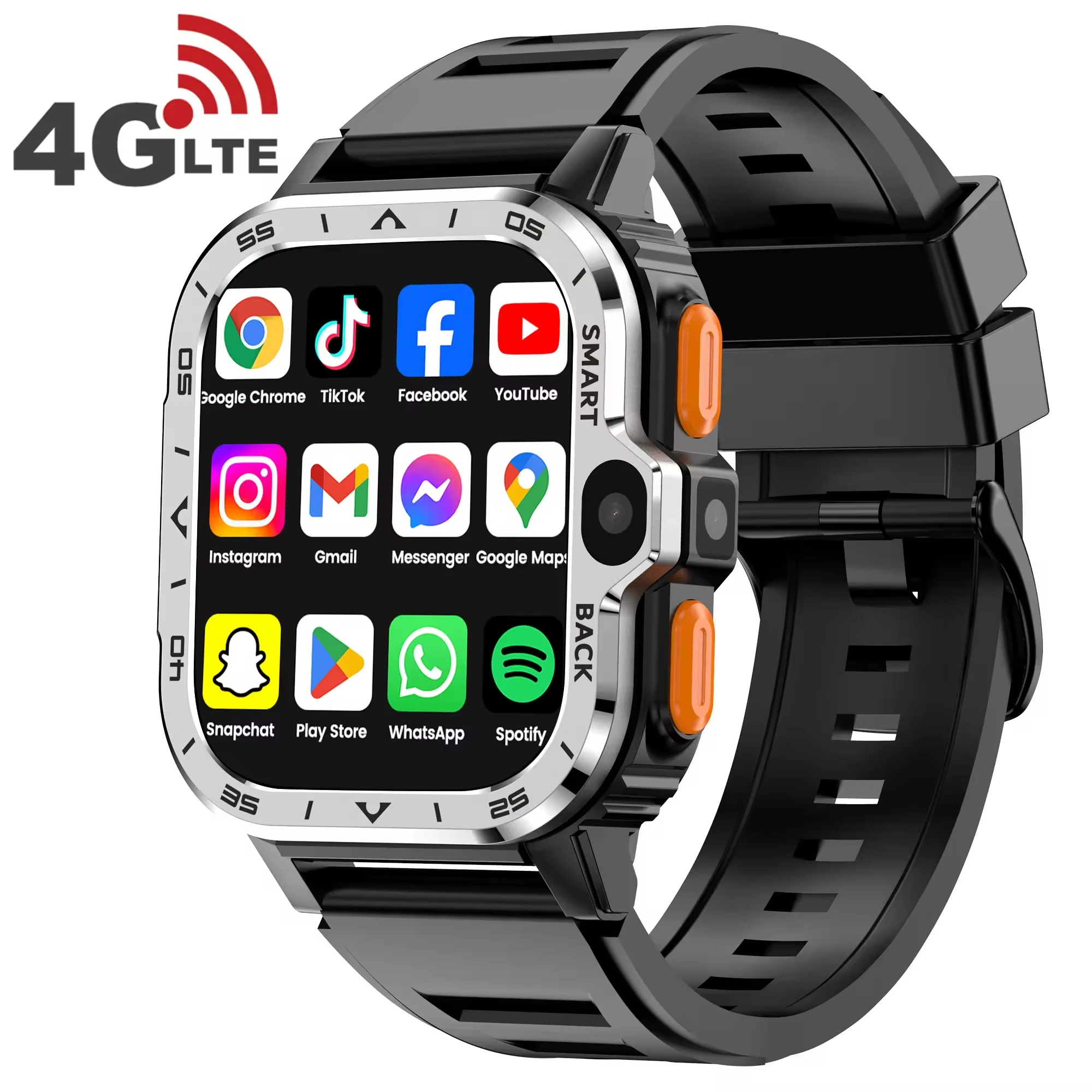 For  Android Smartwatch GPS WIFl S8 UltraS9 Dual Camera hombre 2024 Women Men FashionBlack PGD Smart Watch