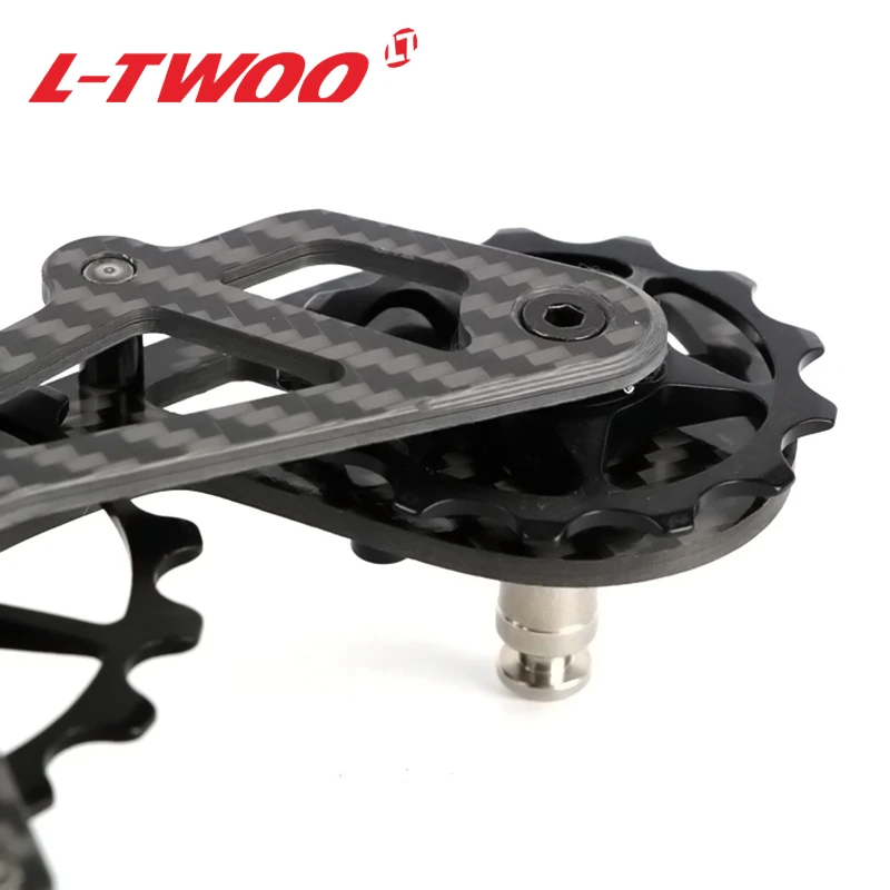 LTWOO Road Bike Ceramic Bearing Carbon Fiber Derailleur Cages For Shimano 105 5800 6800 Ultegra Rear Derailleur Pulley Wheel Set