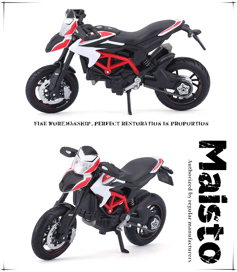 Maisto Ducati Super Naked V4 S Maßstab 1:18, Legierungs-Motorrad-Druckgussmodell, Sammlerstück, Geschenkspielzeug – Detail 5