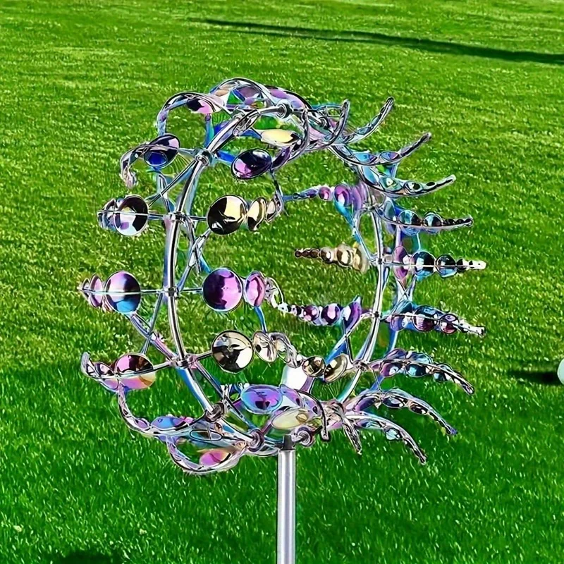 

Wind Spinner Metal Outdoor Garden Decoration Creative Rustic Lawn Home Decor Windmill Yard Art
