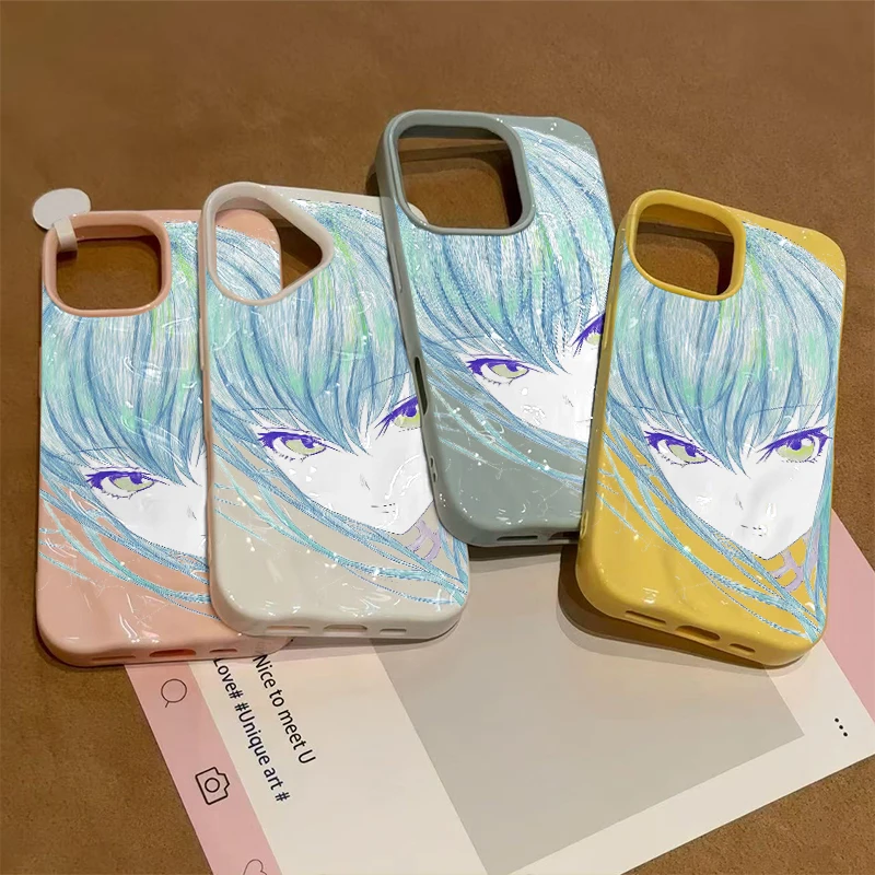 Japanese Anime Girl Lulu Phone Case For IPhone 16 15 11 Pro 13 12 14 17 Pro Max Plus 17Air Wave Fashion Shockproof Soft Shell