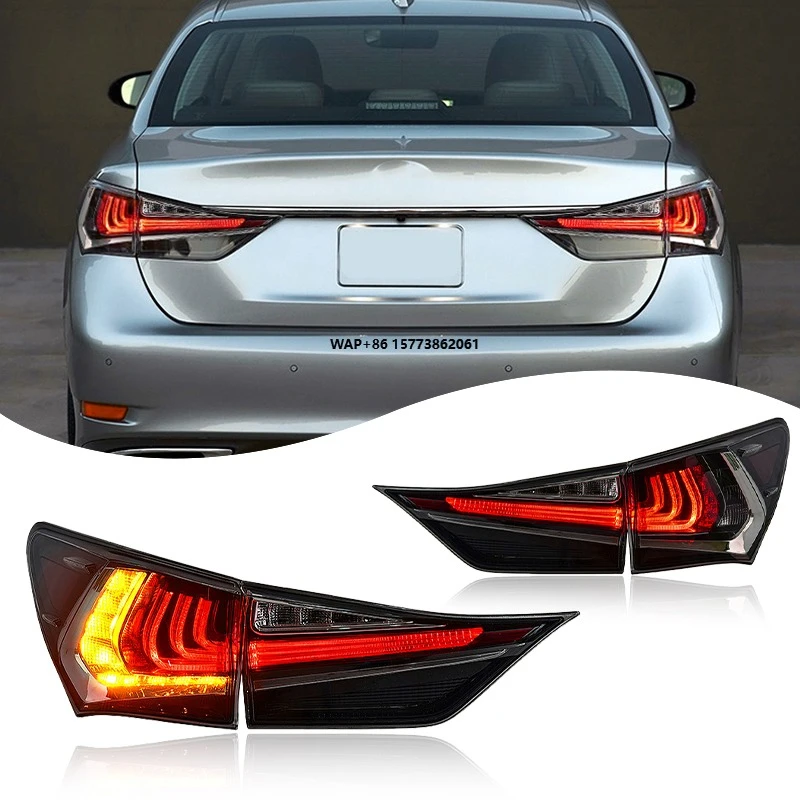 2 Pieces for GS 350h 300 250 LED Tail Light Rear Lamp Car Accessories 2012 2020 Model Upgrade LED Turn Signals Tail Lights