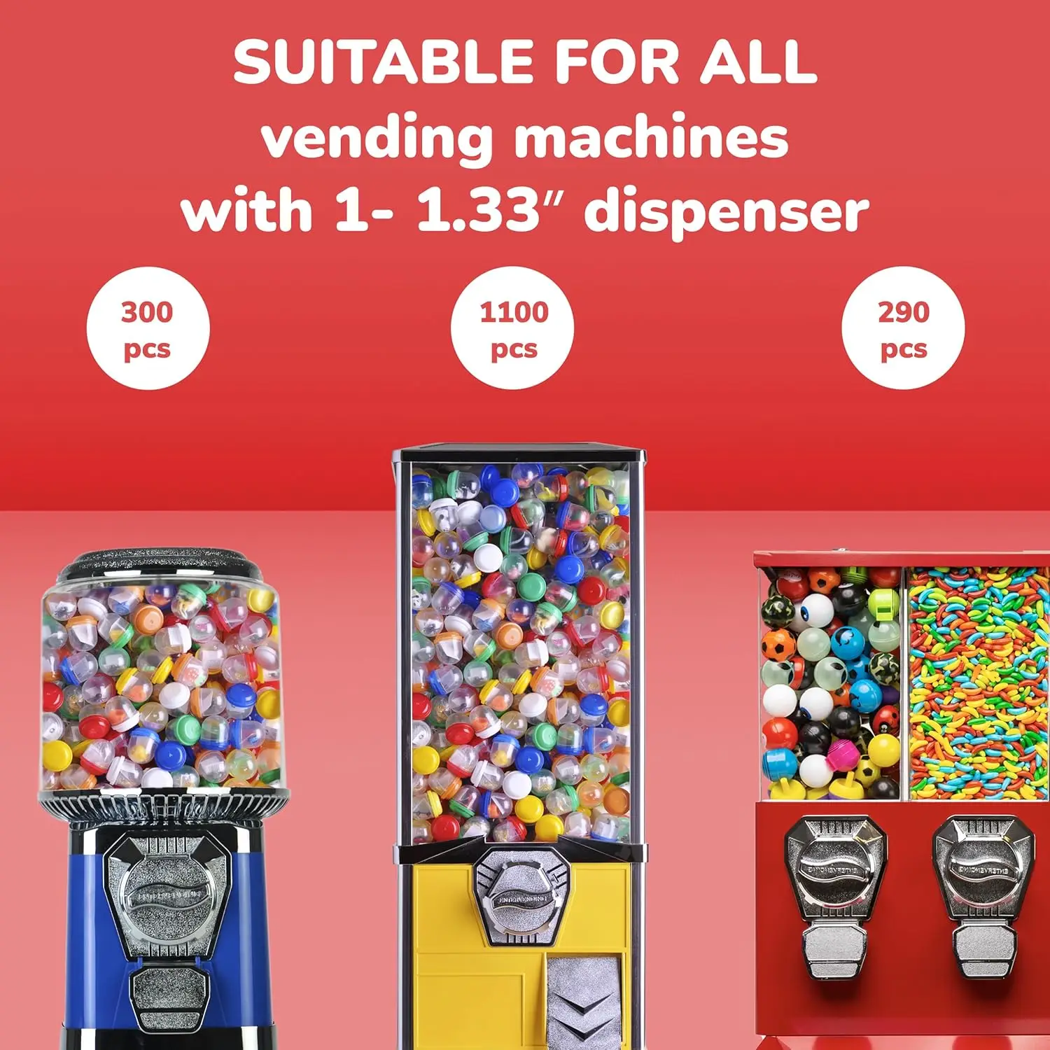 プラスチック製のガムボール自動販売機カプセル、賞品パーティー - Prize Capsule Toy Machine のレビューと価格