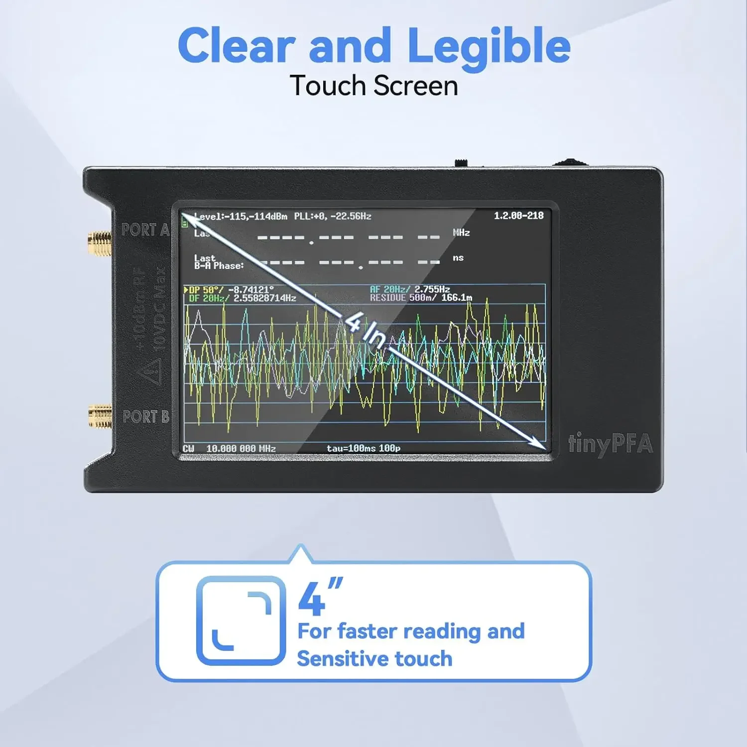 Newest TinyPFA Phase Frequency Analyzer 4\