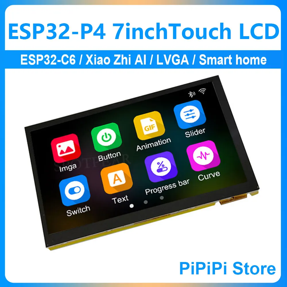ESP32-P4 7inch Capacitive TouchScreen Display Development Board WIFI&BTLE deepseek XiaoZhi AI Voice Chat ESP32-C6