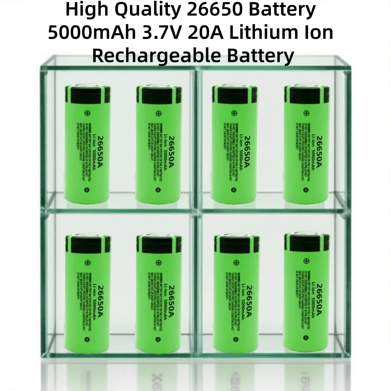 

High Quality 26650 Battery 5000mAh 3.7V 20A Lithium Ion Rechargeable Battery for LED Flashlight+charger Solar Lamp