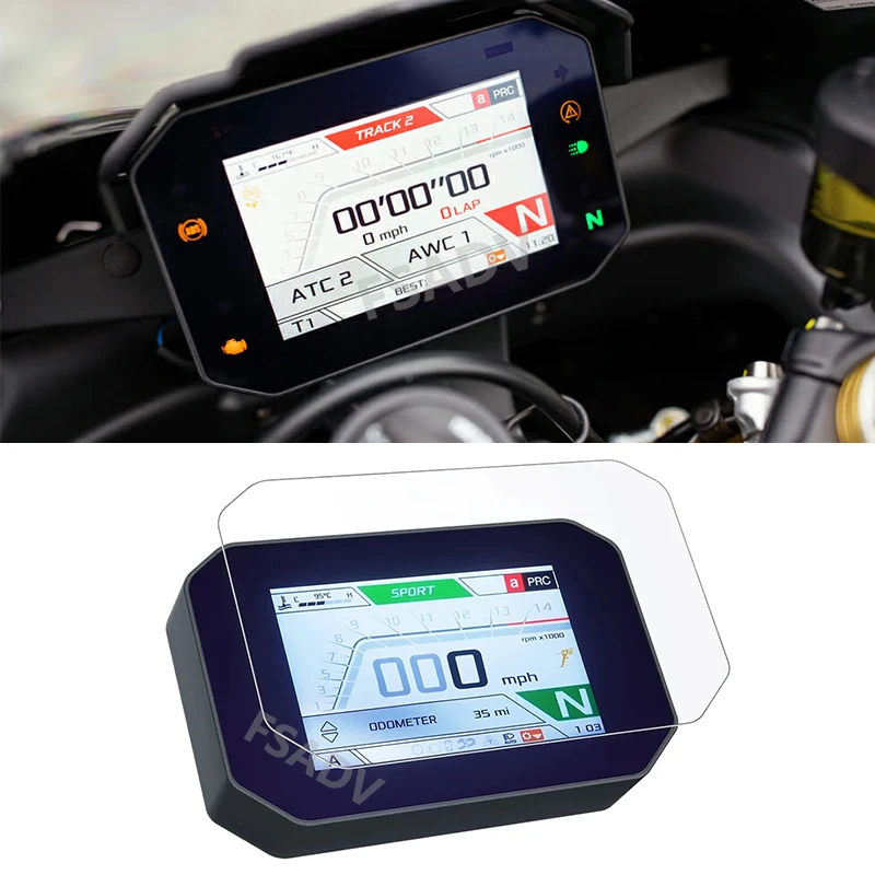 Motorcycle Scratch Cluster Screen Dashboard Instrument Film For Aprilia RSV4 Tuono V4 1100 2021-2023 Tuareg 660 2022-2023