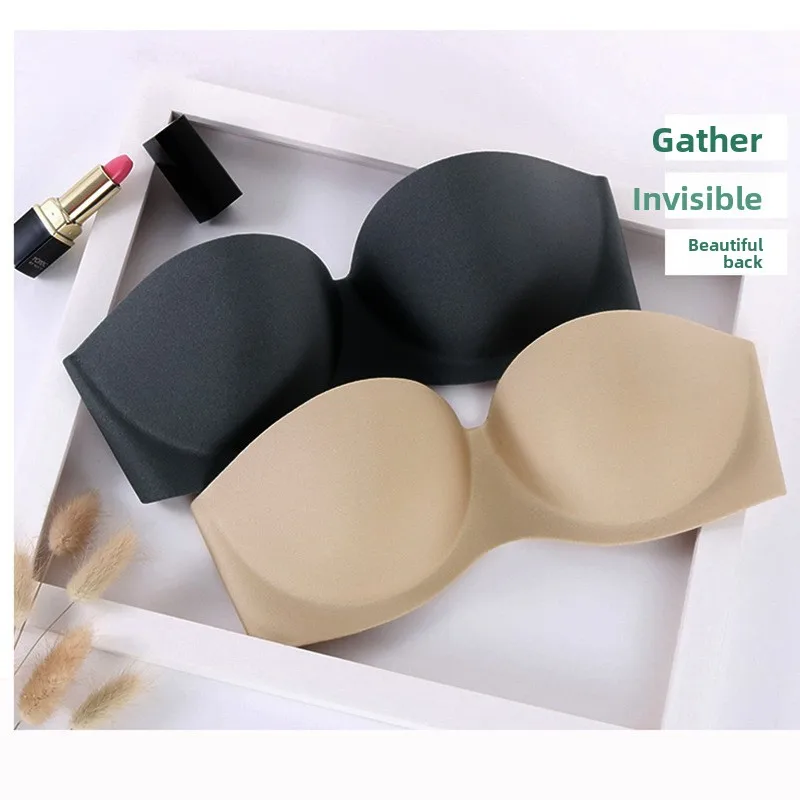 Plus Size Soft Support Nahtloser, einteiliger, geraffter BH für große Brüste, rote Damenunterwäsche in Übergröße ohne Seitenflügel