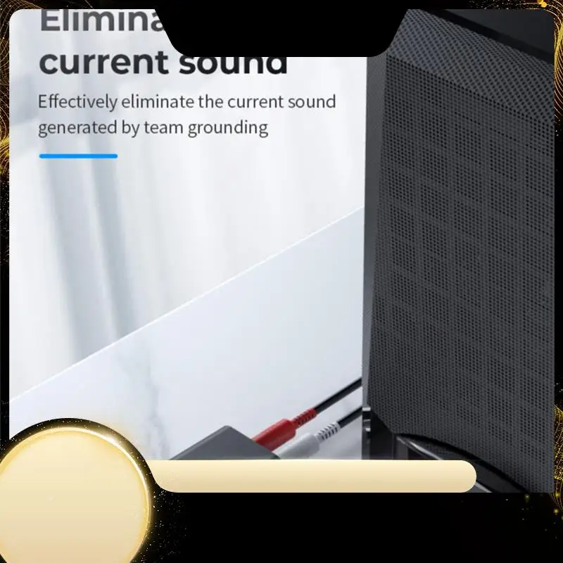 

1 PCS Ground Loop Noise Isolator Audio Isolator RCA Noise Suppressor Isolator Audio For PC