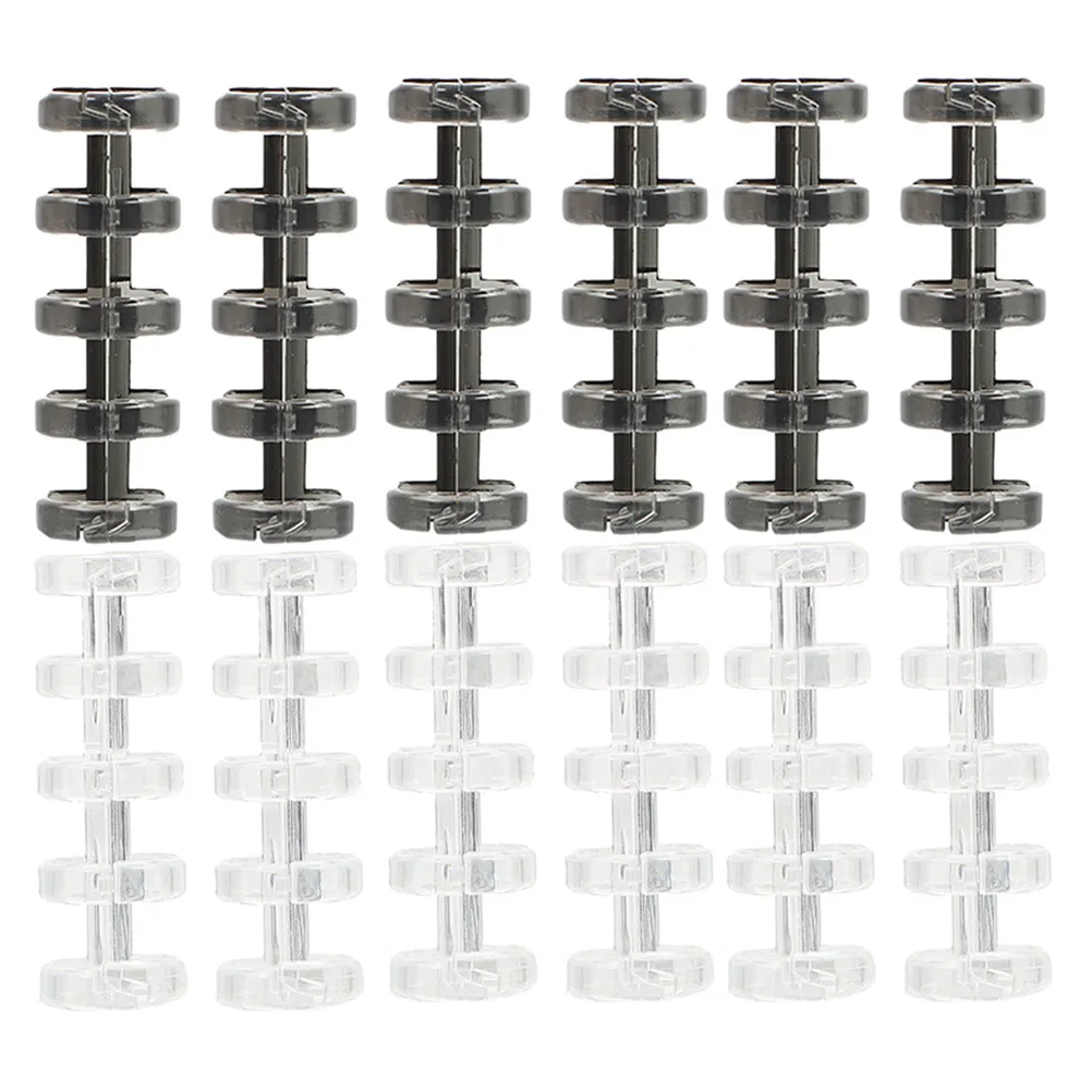20Pcs Detachable Book Rings Plastic Loose Leaf Binder Clips for Scrapbooking Index Cards Notepad Stationery Essentials