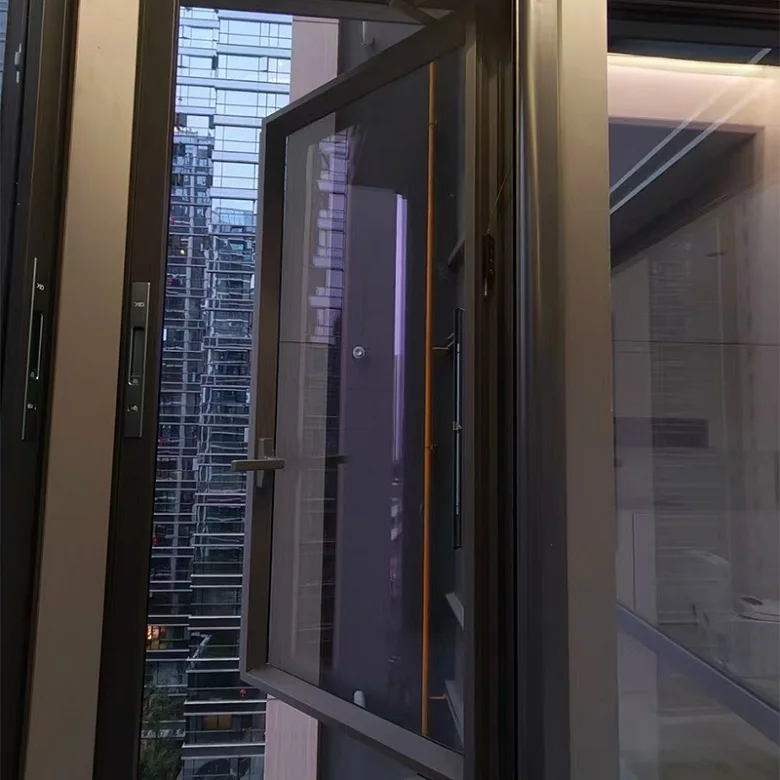 

DUTRIEUX Customized Color Security Slide Insect Window Screen Mesh Door for Bathroom Windows