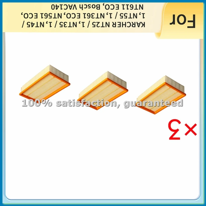 

Фильтры для пылесосов NT25/1, NT35/1, NT45/1, NT55/1, NT361 ECO, NT561 ECO, NT611 ECO, VAC140, 3 шт. - A09G