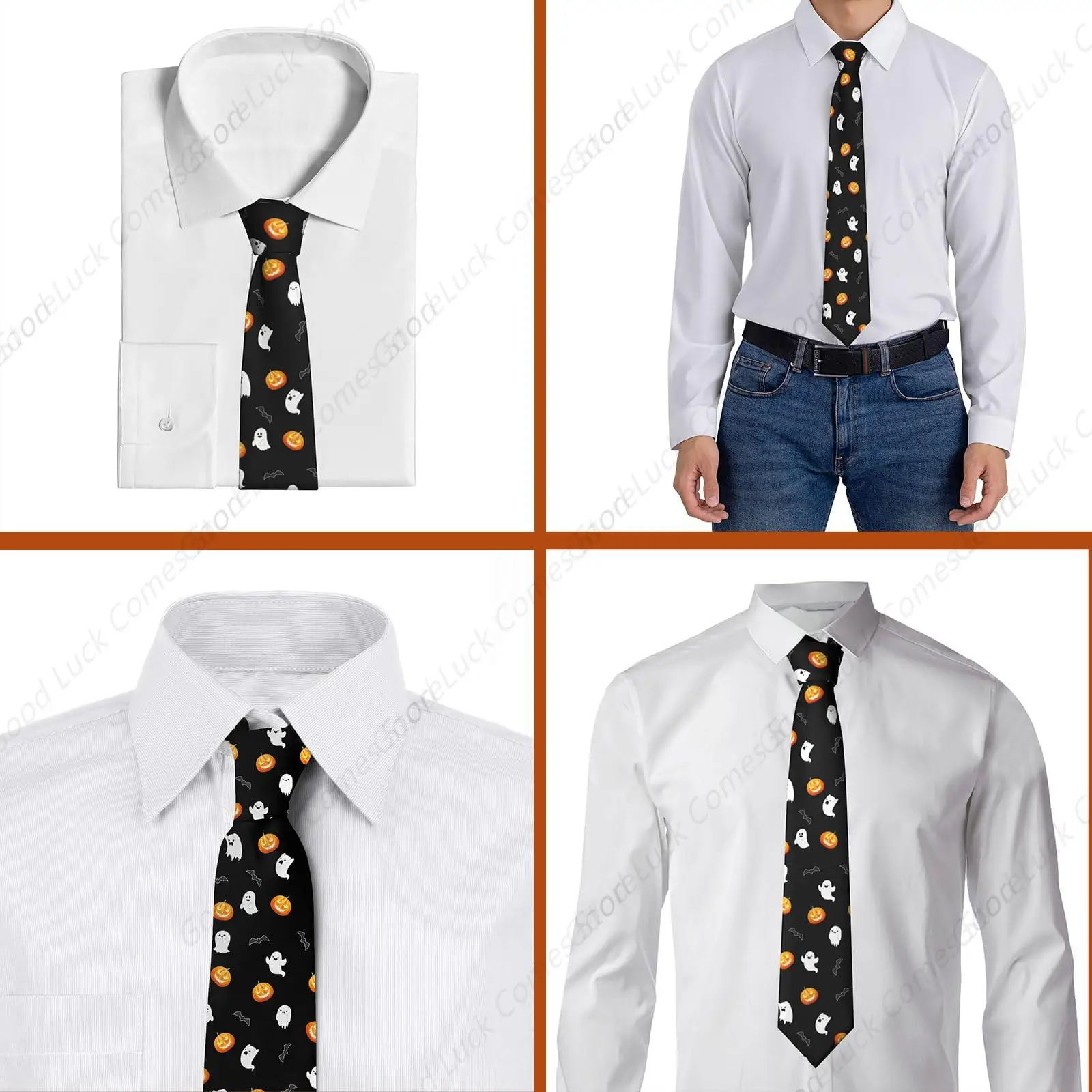 Men's Tie, Funny Halloween Ties