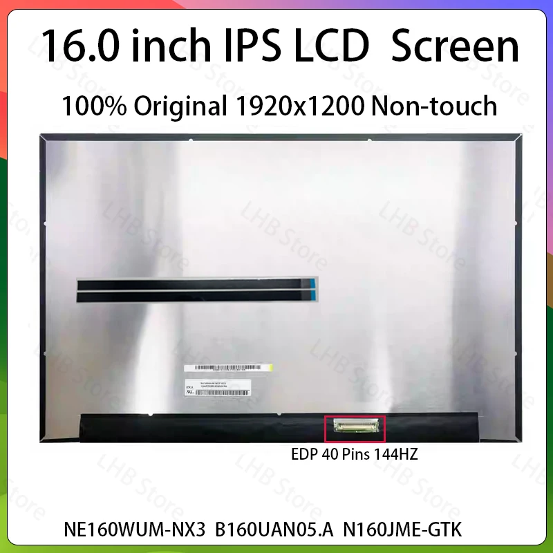 

NE160WUM-NX3 B160UAN05.A N160JME-GTK для Lenovo Legion Slim 5 16APH8 16IRH8 LOQ 16APH8 16IRH8, замена матричной панели дисплея