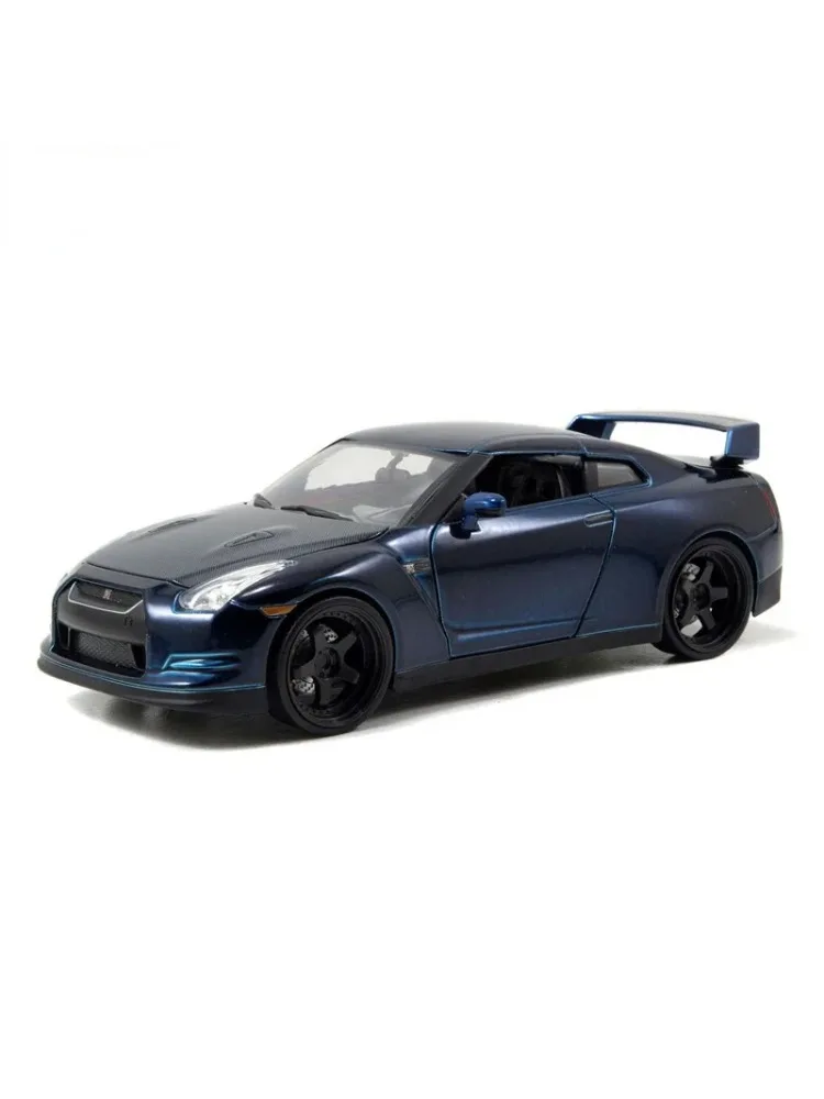 Jada 1:24 Brian’s 2009 Nissan GT-R R35 High Simulation Diecast Car Metal Alloy Model Car Children's Toys Collection Gifts