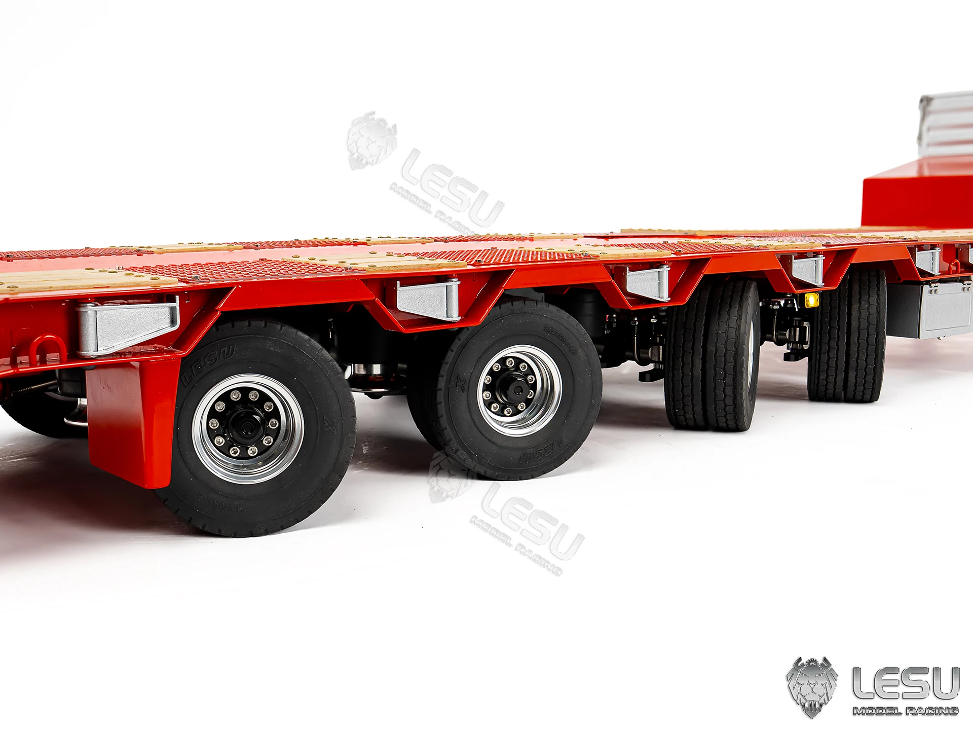 

1/14 LESU 4 Axles RC Hydraulic Trailer Metal Remote Control Trailers with Electronic Lifting Legs for Tractor Trucks Toy