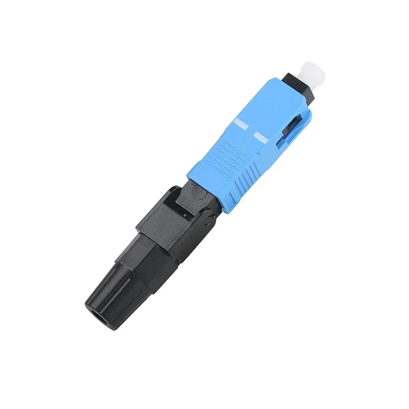 100PCS/lot SC/UPC Fiber Optic Fast Connector Single Mode Fiber Optic Adapter FTTH Fiber Connector Field Assembly