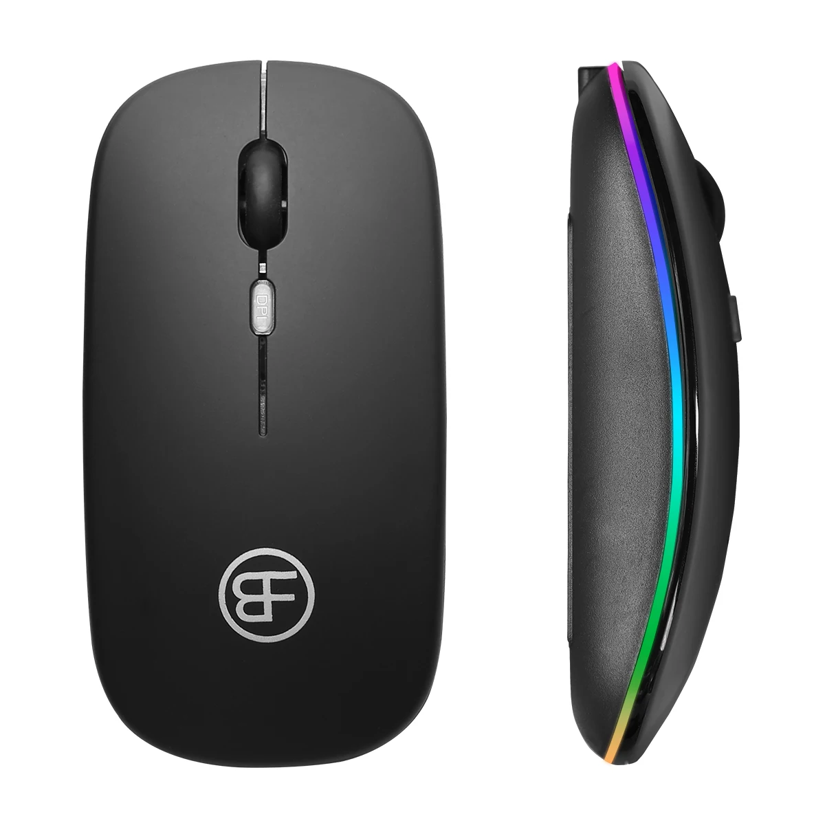 Wireless Mouse RGB Rechargeable Mice Wireless Computer Mouse LED Backlit Ergonomic Gaming Mouse For Laptop PC