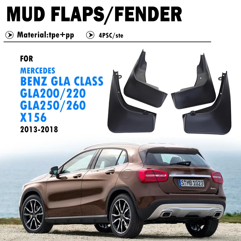 

Для Benz GLA class X156 GLA200 GLA220 GLA250 GLA260 брызговики на крыло брызговики автомобильные аксессуары 2013-2018