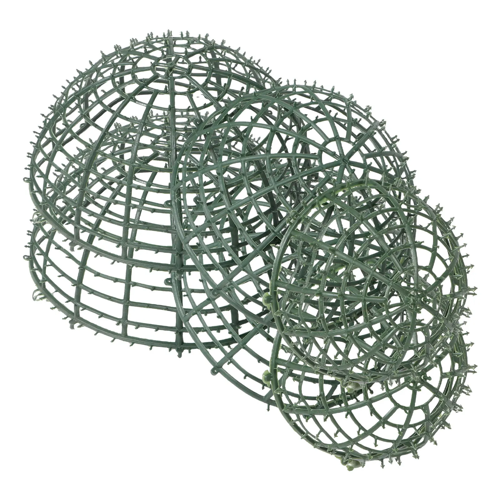 

3Pcs DIY Flower Ball Frame Lightweight Plastic Greenery Support Rack for Wedding Topiary Centerpiece Decorative Designs