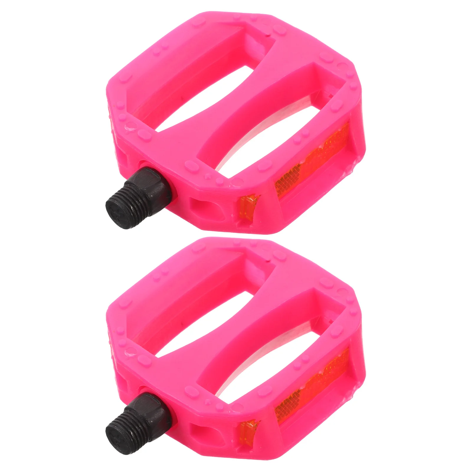 

1 Pair Kids Bicycle Pedals 1/2 Inch Thread Replacement Flat Non Slip Plastic Pedals For Children Toddlers Mountain Bikes