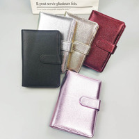 A6 Metallic Texture PU Leather DIY Binder Only Cover Collect Notebook Diary Agenda Planner Bullet Cover Album Stationery