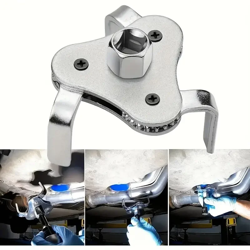 Adjustable Universal Oil Filter Wrench, Suitable for 2-1/2\