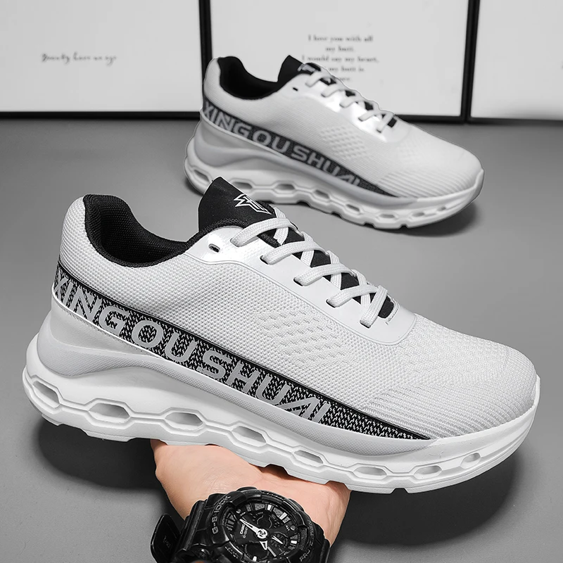2026 Men's Cushioning Running Shoes Lightweight Athletic Casual Sneakers Male Non-Slip Sports Shoes Outdoor Travel Walking Shoes